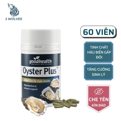 Combo 10 hộpTinh chất hàu New Zealand Good Health Oyster Plus tăng cường sinh lý nam giới - hop 60 vien