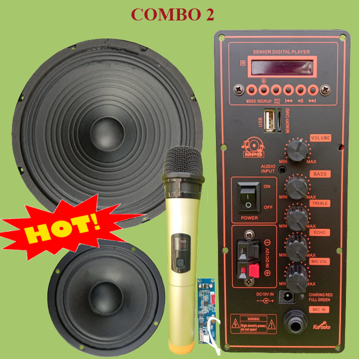 [HCM]Mạch loa kéo 3 tấc đơn HA8622 cam đỏ