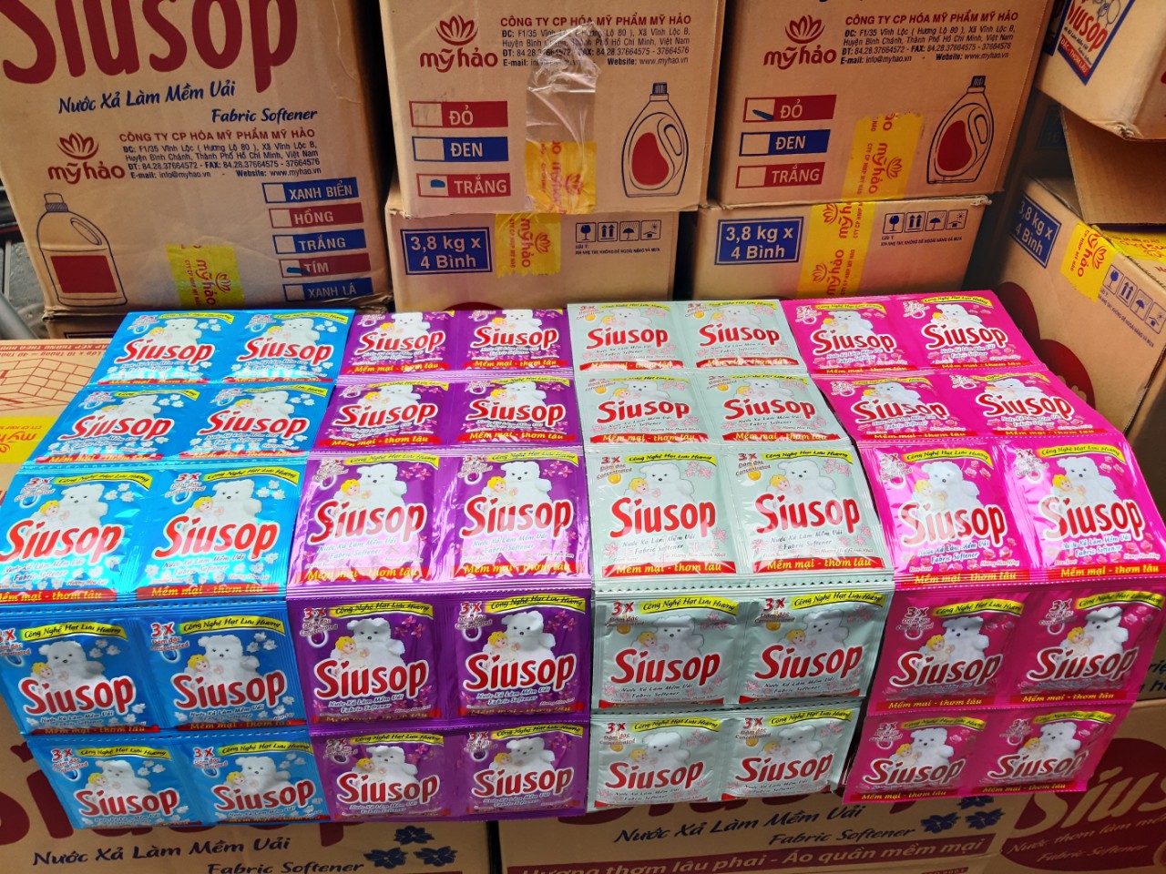Combo 10 Gói Nước Xả Làm Mềm Vải SiuSop (16g/gói)