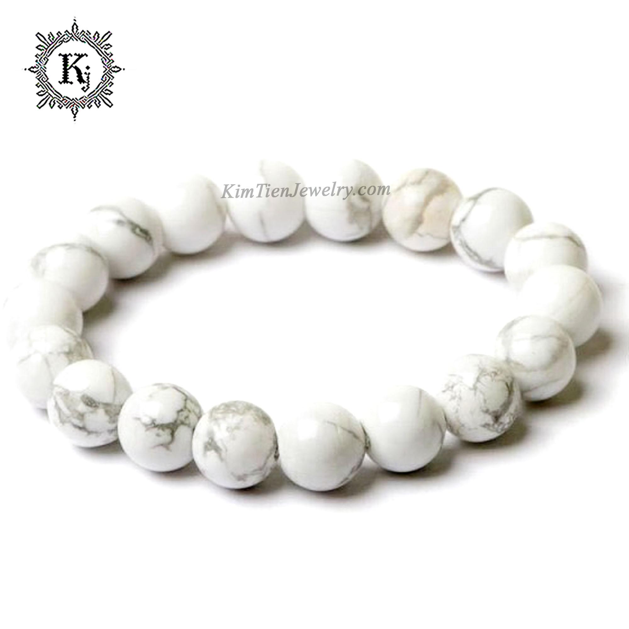 Vòng Tay Phong Thủy Đá San Hô Trắng 10 ly - Hợp Mệnh Kim , Thủy - Trẻ Trung - Xinh Đẹp - Bao Đổi Trả Khi Sai Hình