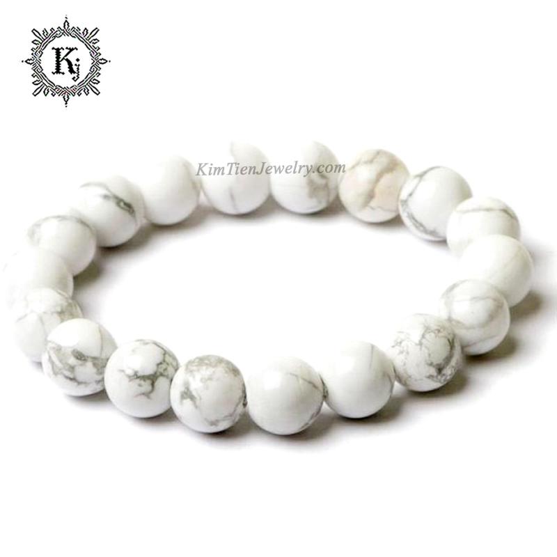 Vòng Tay Phong Thủy Đá San Hô Trắng 10 ly - Hợp Mệnh Kim , Thủy - Trẻ Trung - Xinh Đẹp - Bao Đổi Trả Khi Sai Hình