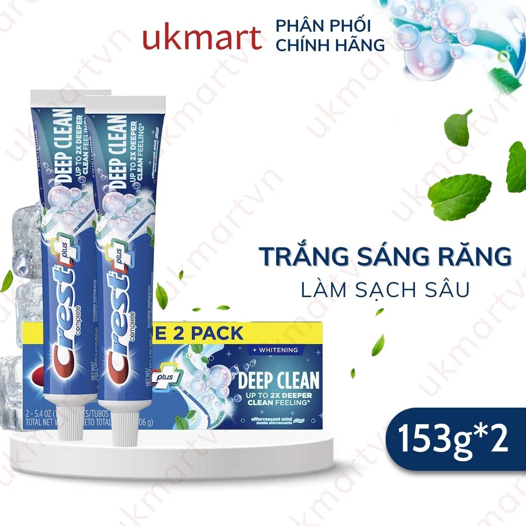 Kem Đánh Răng Crest 3D White Brilliance Trắng Răng Ngừa Sâu Răng Hơi Thở Thơm Mát