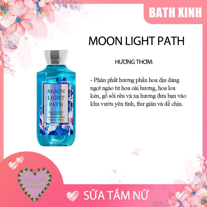 Moonlight Path sữa tắm thơm nữ 295ml bath body works