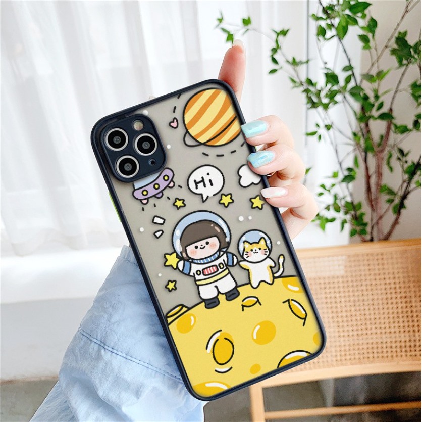 Ốp Lưng Nhám Chống Sock Va Đập Bảo Vệ Camera Space Planet