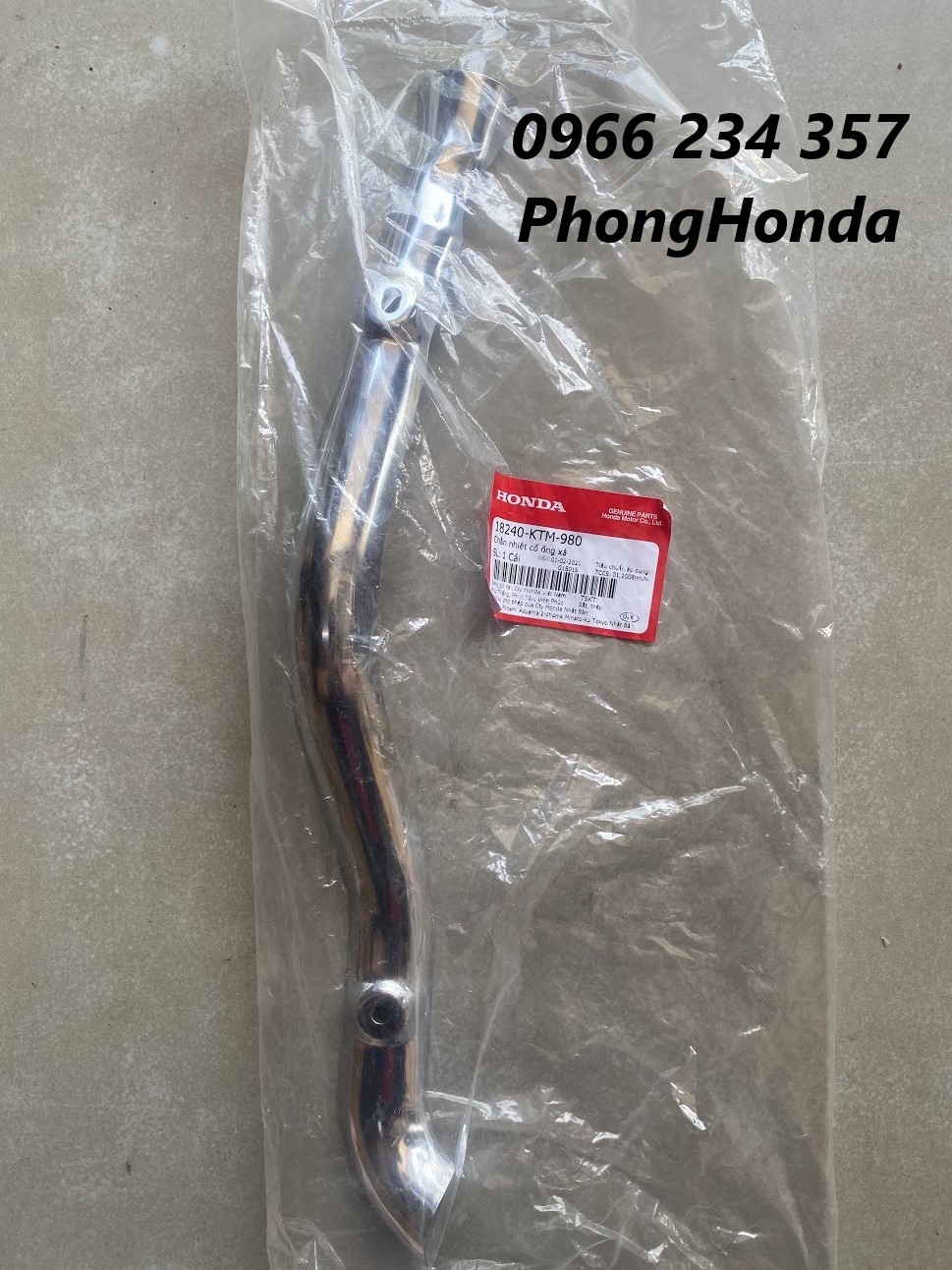 Ốp cổ pô future neo gt, neo fi 125 chính hãng honda