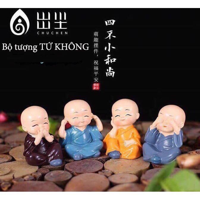 Bộ tượng 4 chú tiểu tứ không.