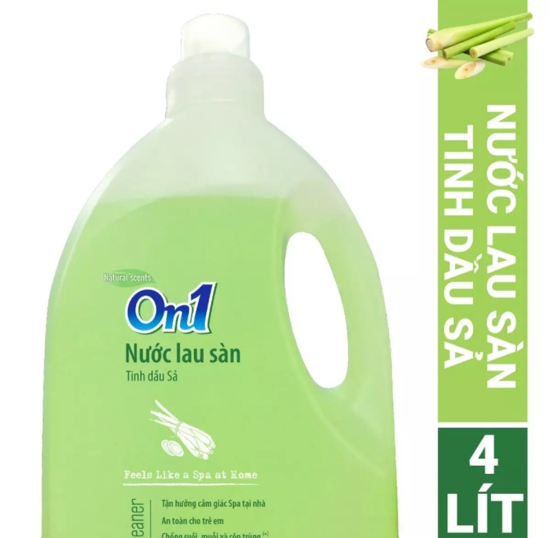 Nước Lau Sàn On1 Tinh Dầu Sả 4 Lít