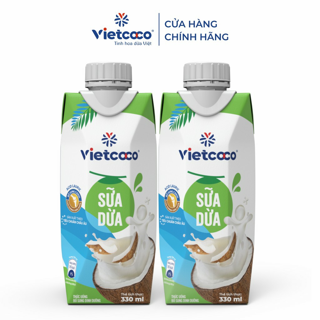 6Hộp Sữa Dừa Tươi Nguyên Chất UHT Vietcoco 330ml