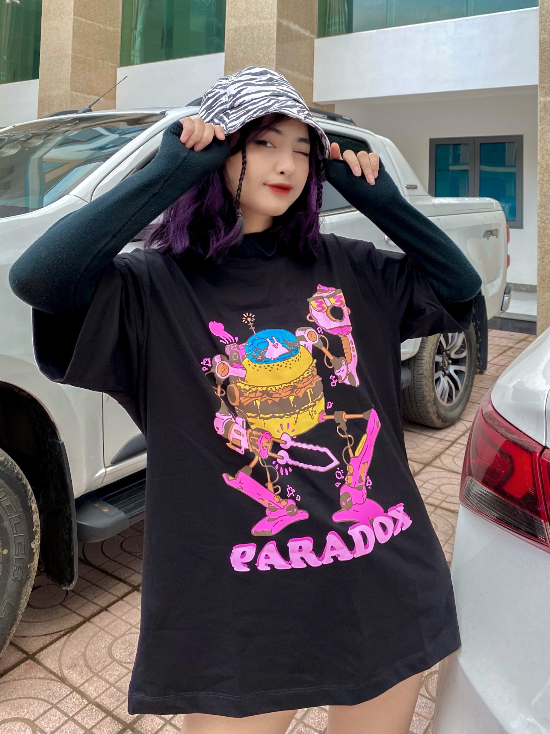 PARADOX Áo thun HAMBURGER MAN TEE