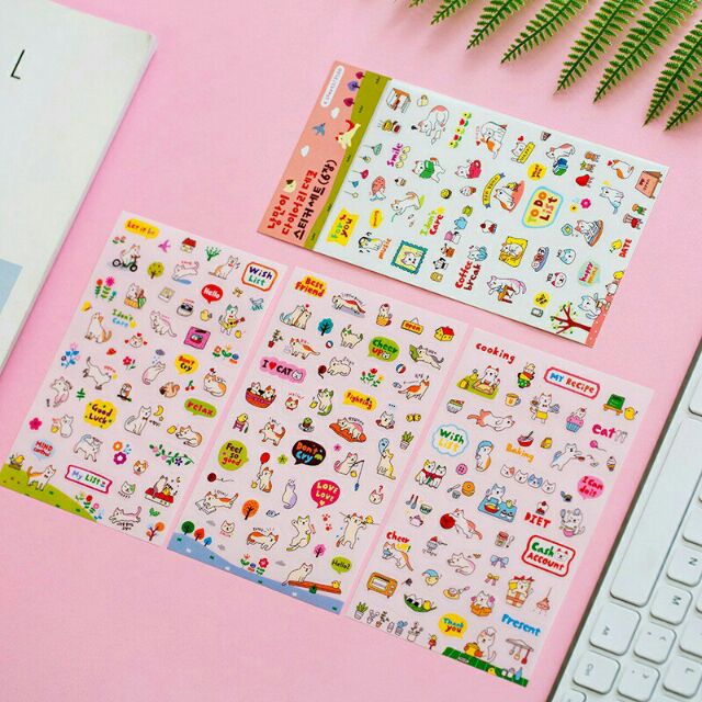 [HCM]Bộ 6 Tấm Sticker Dán Trang Trí - My List