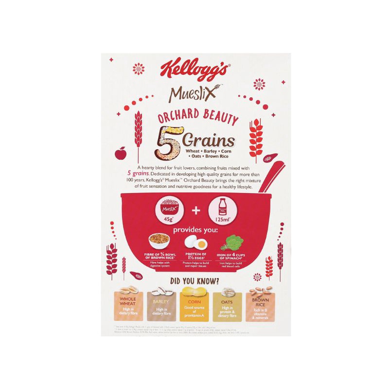 NGŨ CỐC KELLOGG'S MUESLIX ORCHARD - 375G