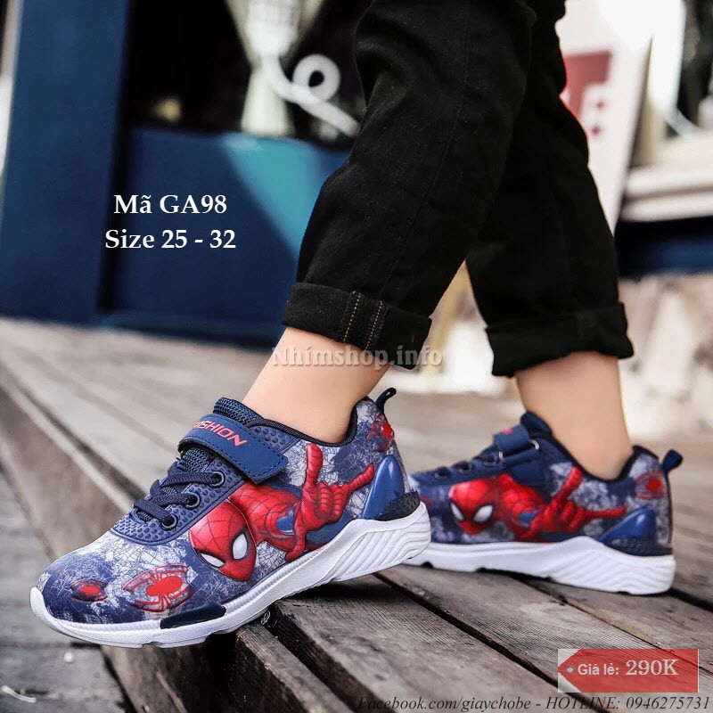 Giày Siêu Nhân Cho Bé Trai 3 - 7 Tuổi GA98