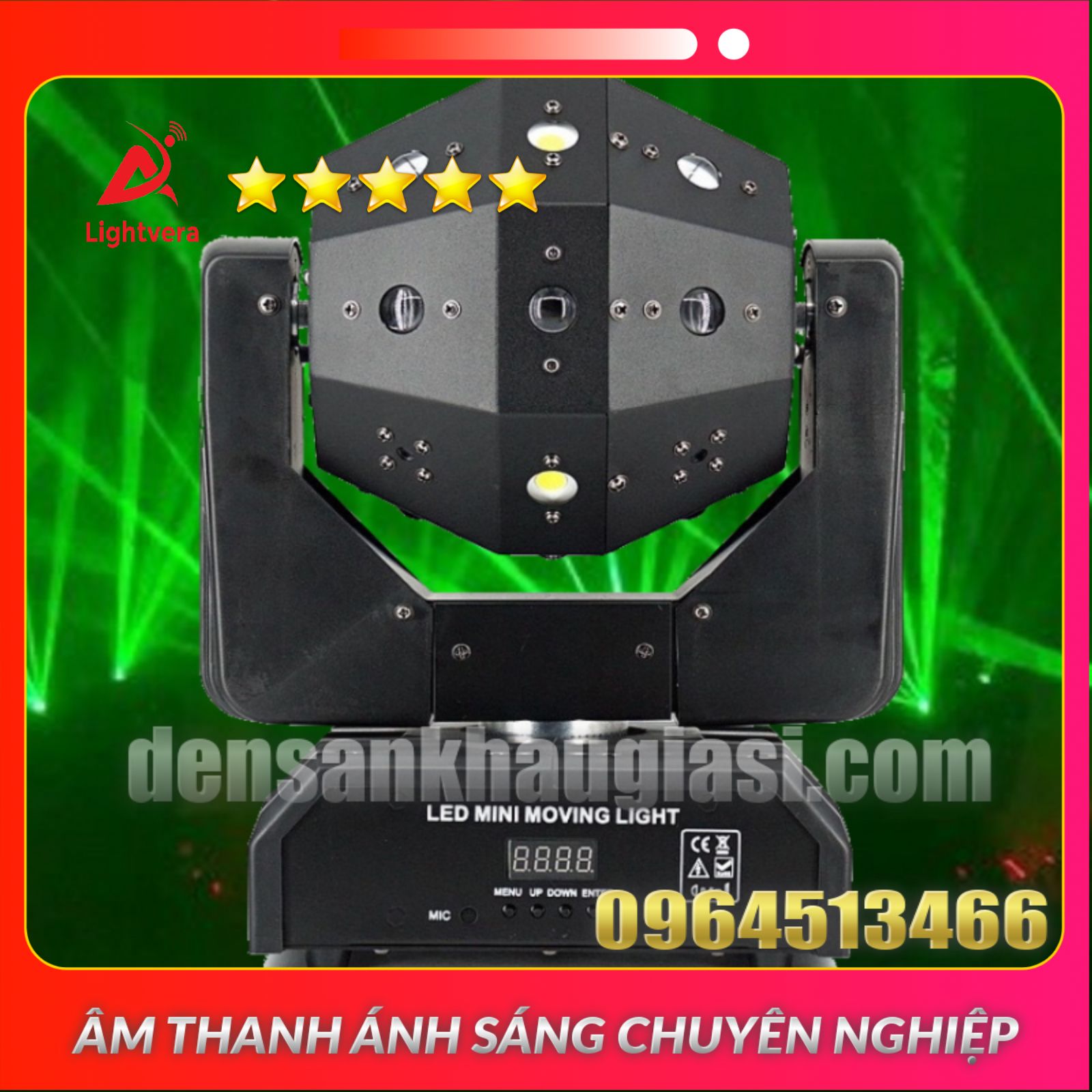 Đèn Moving Head Đảo Đơn 16 Mắt 3in1