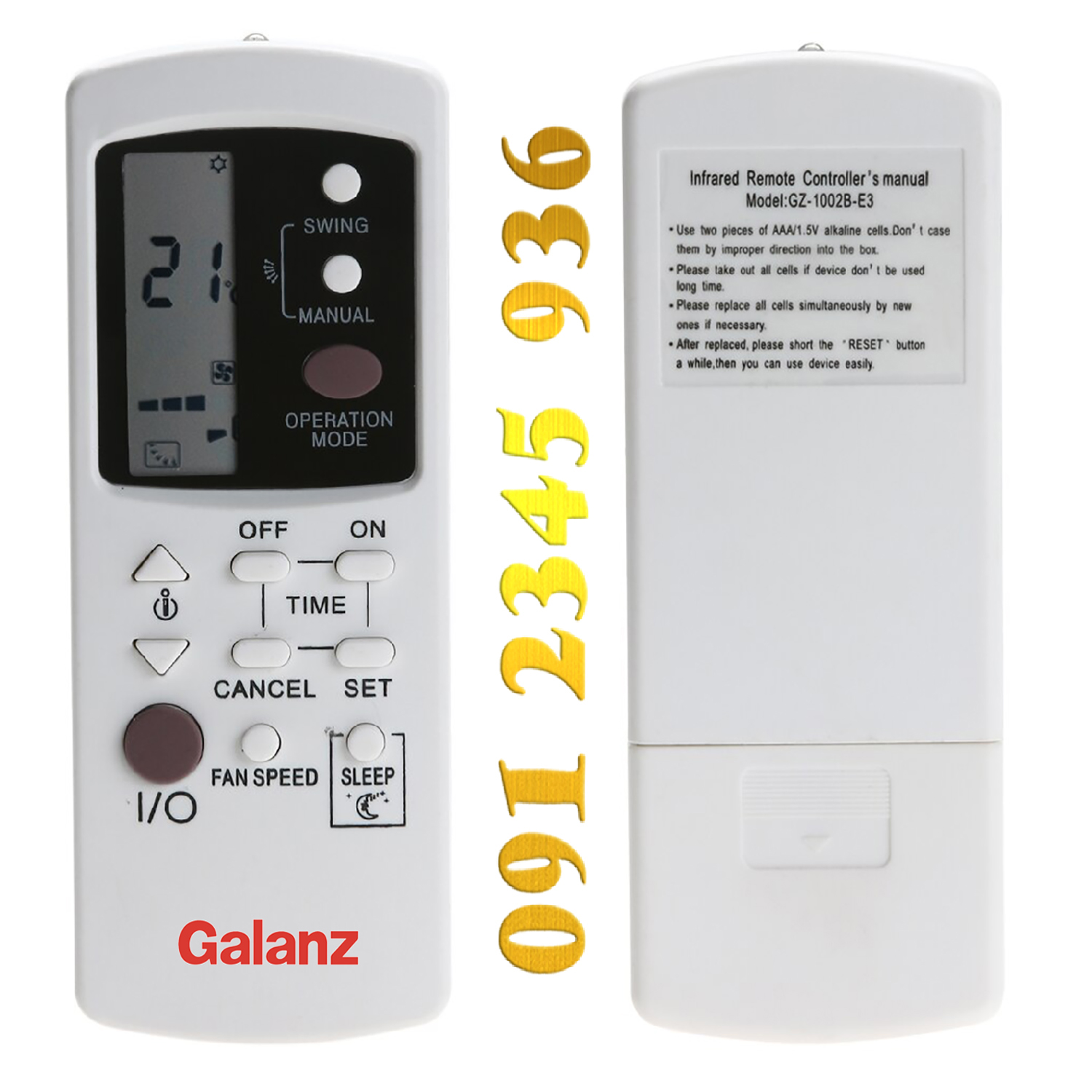 Điều khiển Galanz [HÀNG ĐẸP] cho điều hòa