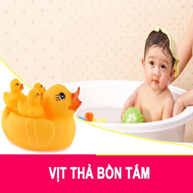 Đàn Vịt Thả Bồn Tắm Cho Bé Chơi