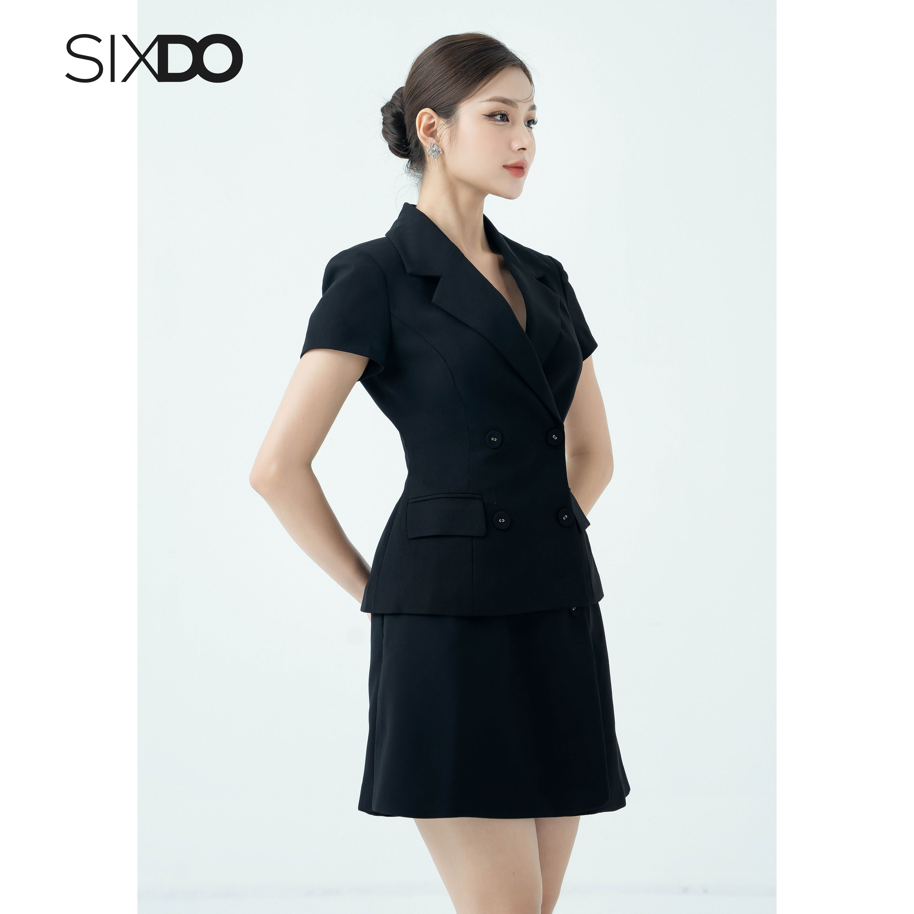 Áo Vest nữ ngắn tay SIXDO (Double Breasted Vest)