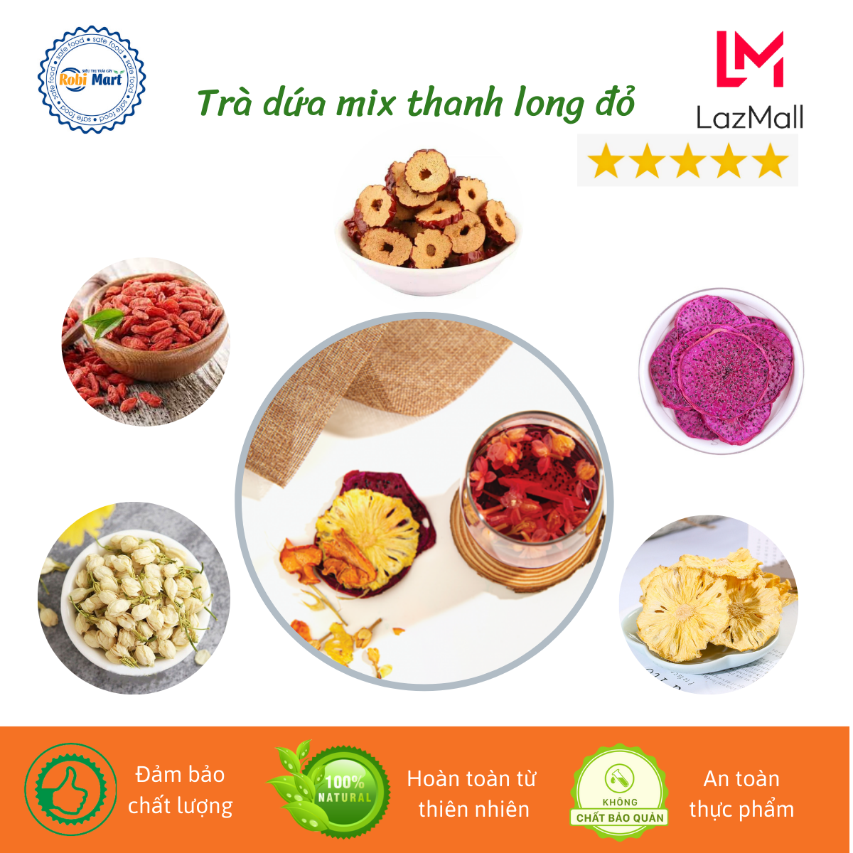 Robimart pineapple mix Red Dragon tea robimart nice skin-box set 10, 20, 30 packs