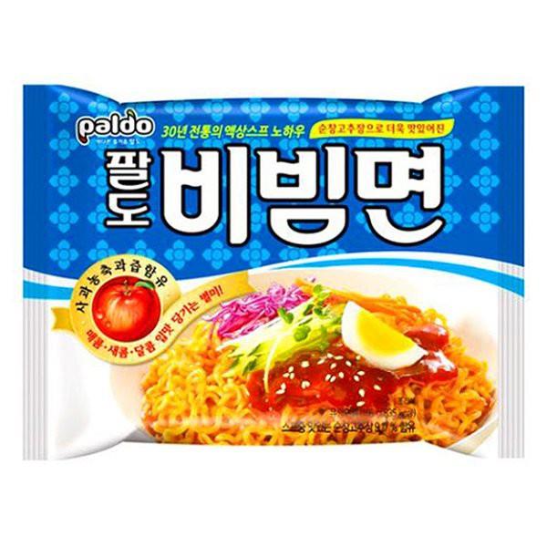 ◄☄  Mì trộn Paldo Bibimpap - 팔도비빔면 130g - Mì gói Hàn Quốc dạng trộn 130g - Hàng nhập khẩu Hàn Quốc