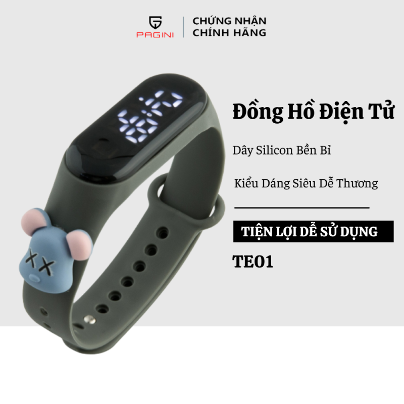 Đồng Hồ Điện Tử Kiểu Dáng Dễ Thương - Thiết Kế Dây Đeo Bền Bỉ - TE000001 bán chạy