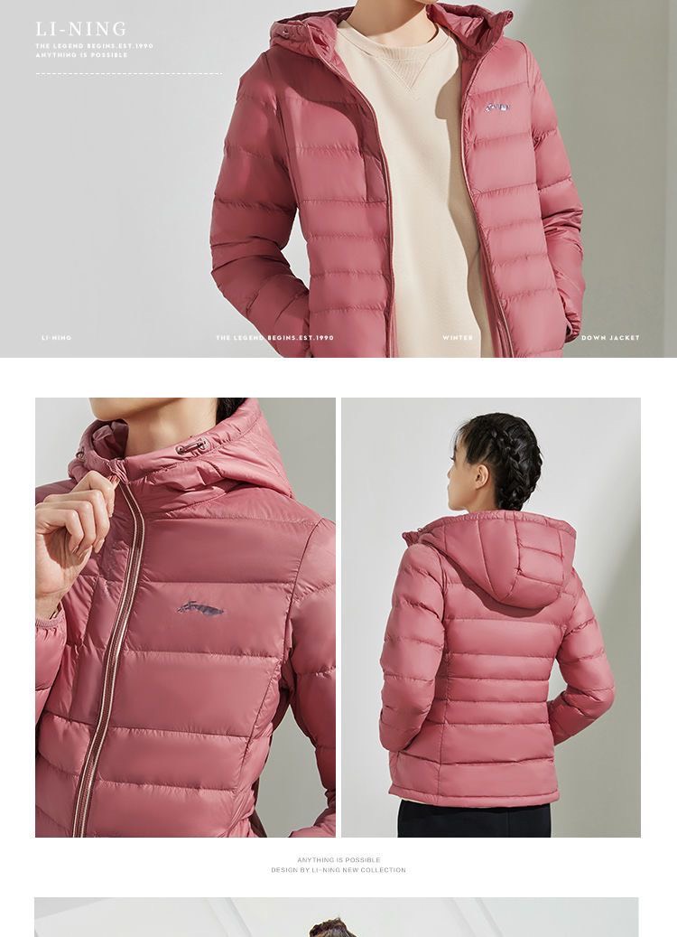 Áo Khoác Lông Vũ Nữ LINING AYMR152 Chính Hãng