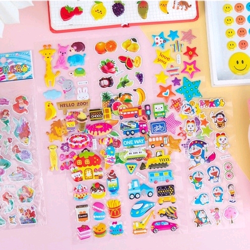 miếng dán sticker hoạt hình nhiều mẫu 17.5 * 6.8 cm ( combo 2 miếng)