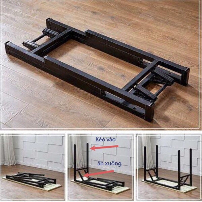 Chân Bàn Sắt Gấp Gọn 1m1x40