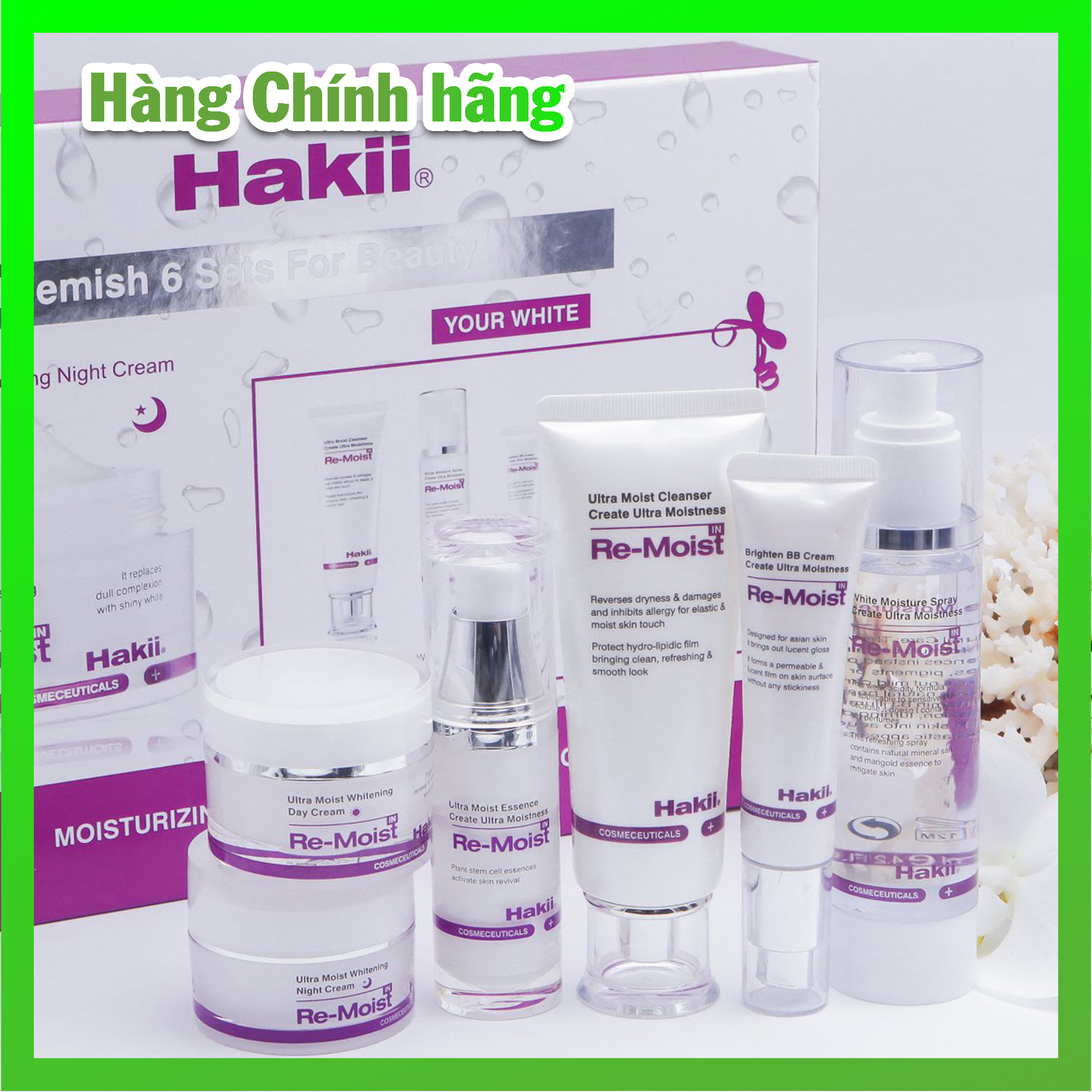 Bộ Mỹ Phẩm Hakii Chăm Sóc Da