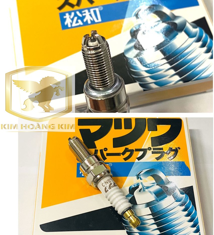 Bugi bạch kim Nhật MatSuWa 3 chấu chân Dài Gắn xe máy Exciter,Winner,Sonic,Wave A110,Blade...