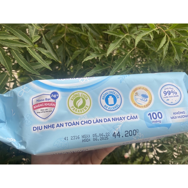 Combo 6 gói khăn ướt có mùi/ không mùi Bobby 100 miếng