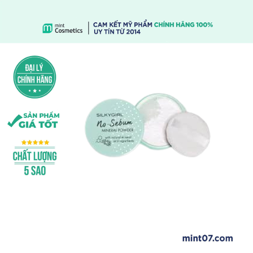 Phấn Phủ Bột Silky Girl No Sebum Mineral Powder