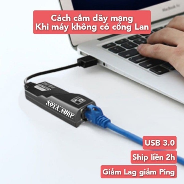 Bảng giá [CÓ SẴN] Cáp Chuyển Đổi USB 3.0 To Lan 1000 Mbps Gigabit - USB Sang Lan - Dây chuyển đổi đầu RJ45 qua USB cho máy tính Phong Vũ