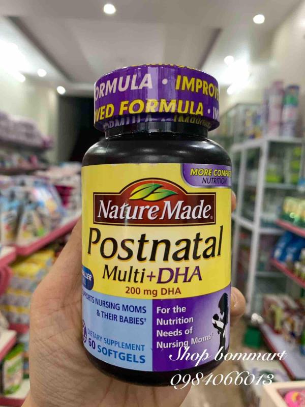 Vitamin sau sinh postnatal multi DHA mỹ 60 viên nhập khẩu