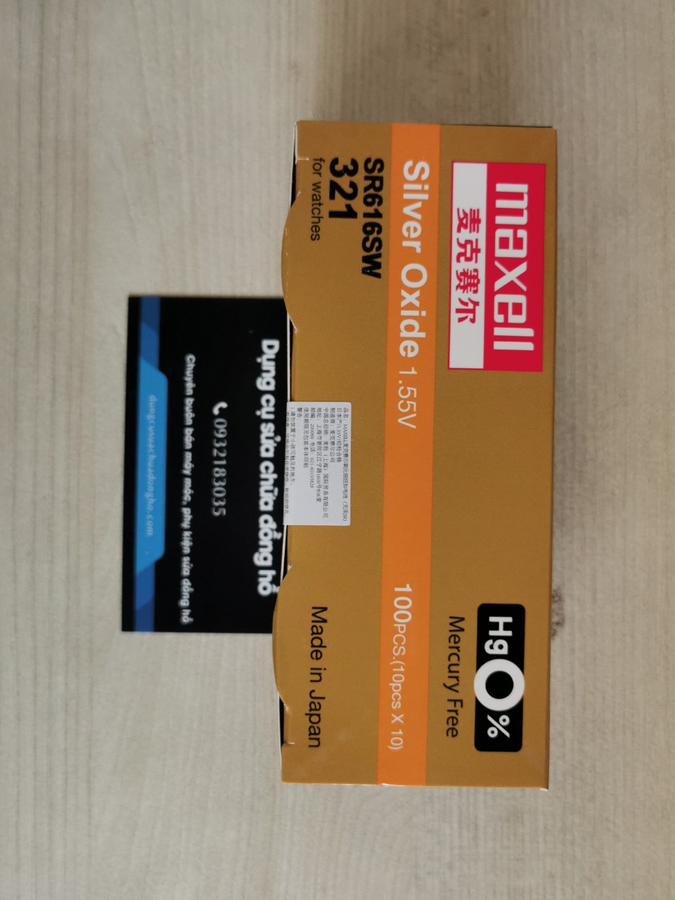 Pin đồng hồ SR616SW  321 Maxell  616