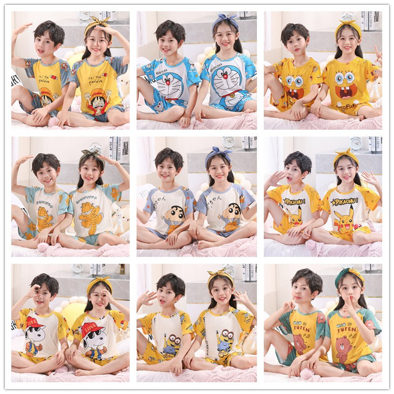 bộ tay phối thun thái mát lạnh trẻ em | size 8-34kg |