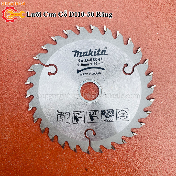 Lưỡi Cưa Gỗ D110-Lưỡi Cắt Gỗ Gắn Máy