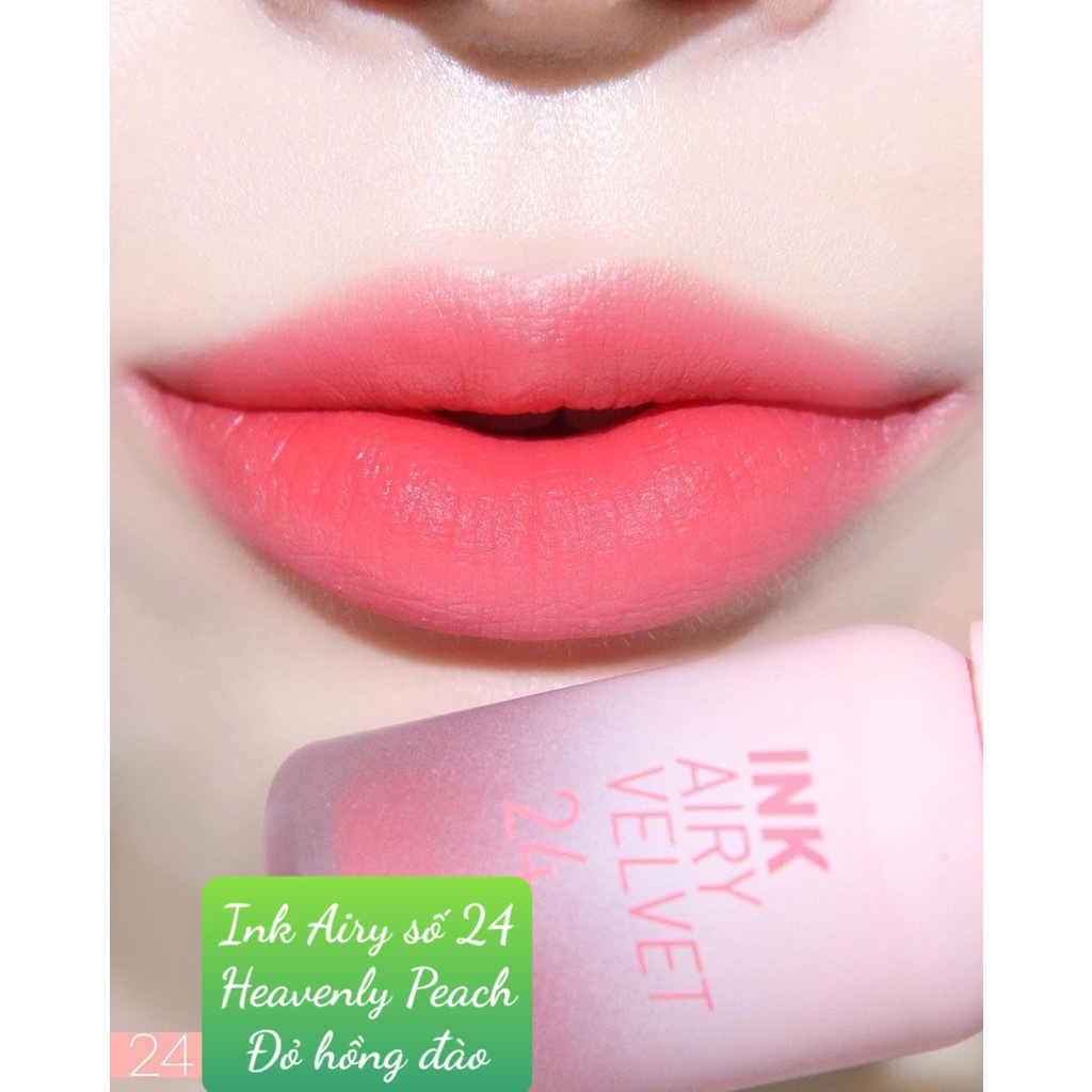 [HCM]Son Kem Lì Ink Airy Velvet SỐ 24 Heavenly Peach.