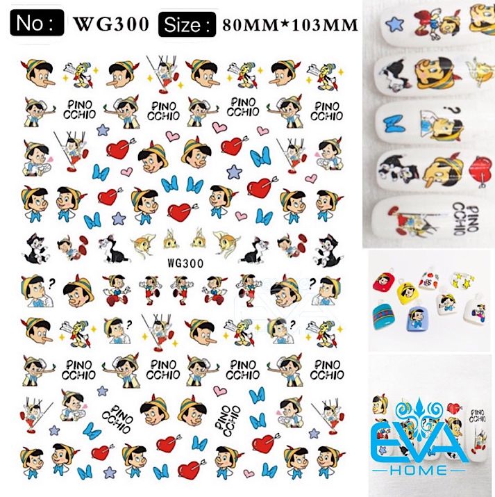 Miếng Dán Móng Tay 3D Nail Sticker Tráng Trí Hoạ Tiết Icon mặt cười CA001 SP2-15