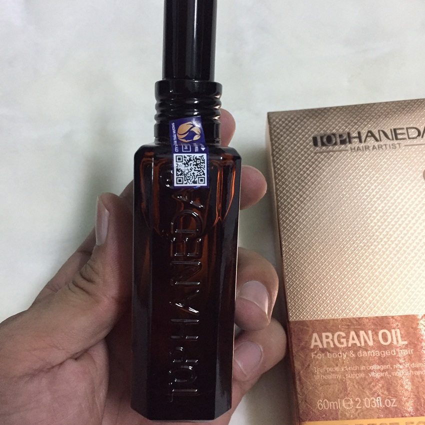 [HCM]Tinh dầu Top Haneda Argan dưỡng tóc bóng mượt 60ml