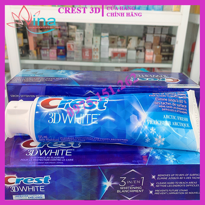 [HCM]Kem Đánh Răng Crest 3D White Arctic Fresh 135ml