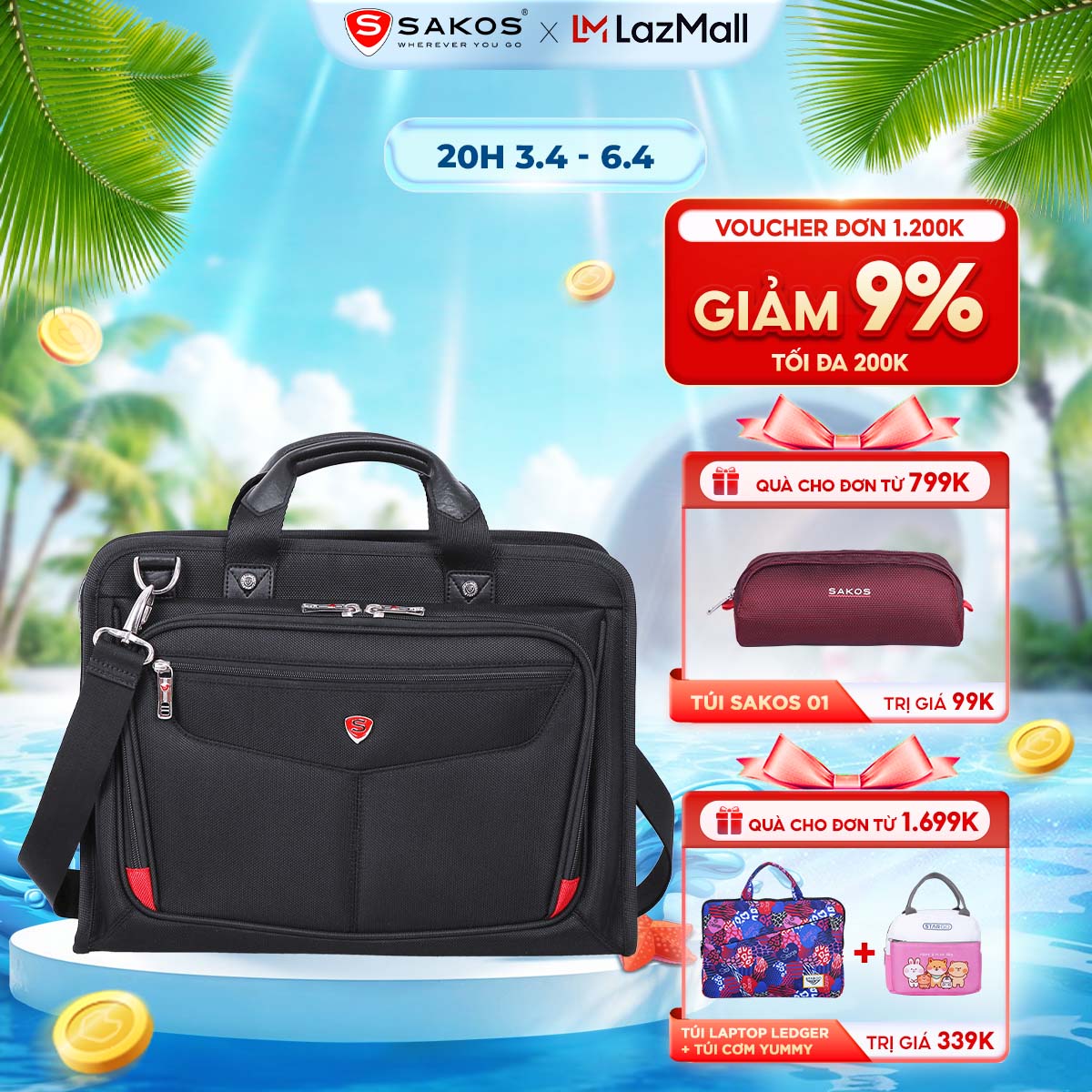 Cặp laptop SAKOS APOLLO 15 inch