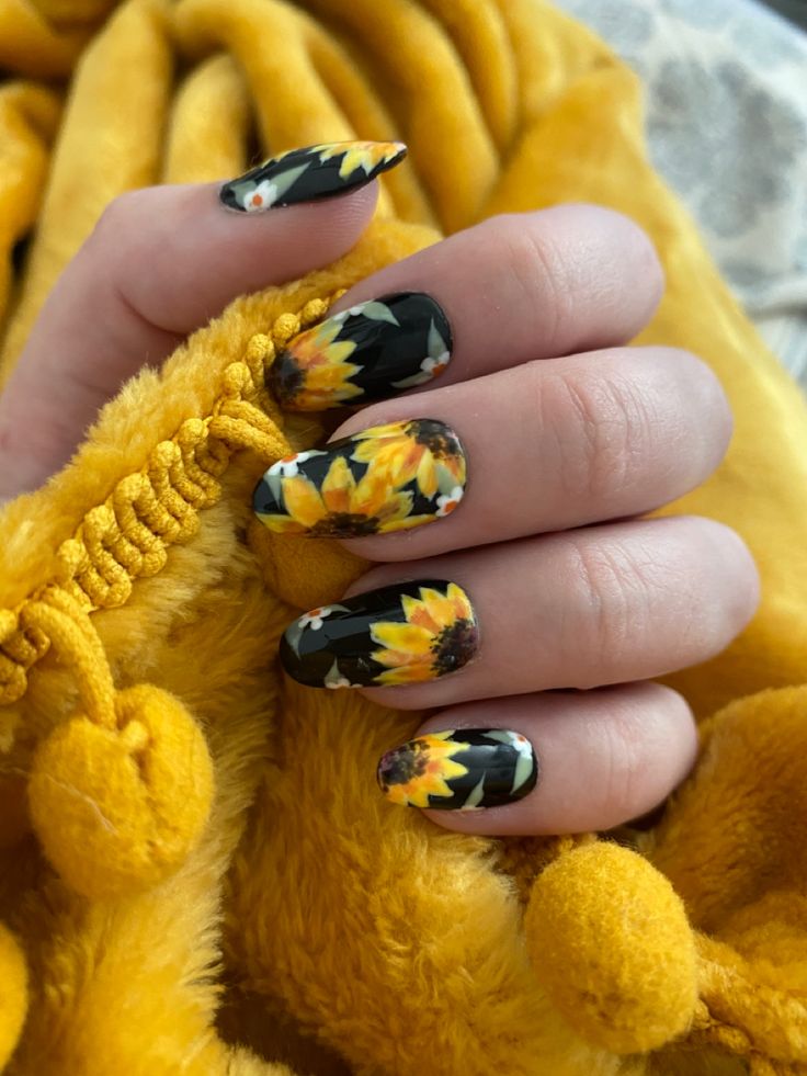 Sticker 3D | Hoa Hương Dương | Hình Dán Móng Tay