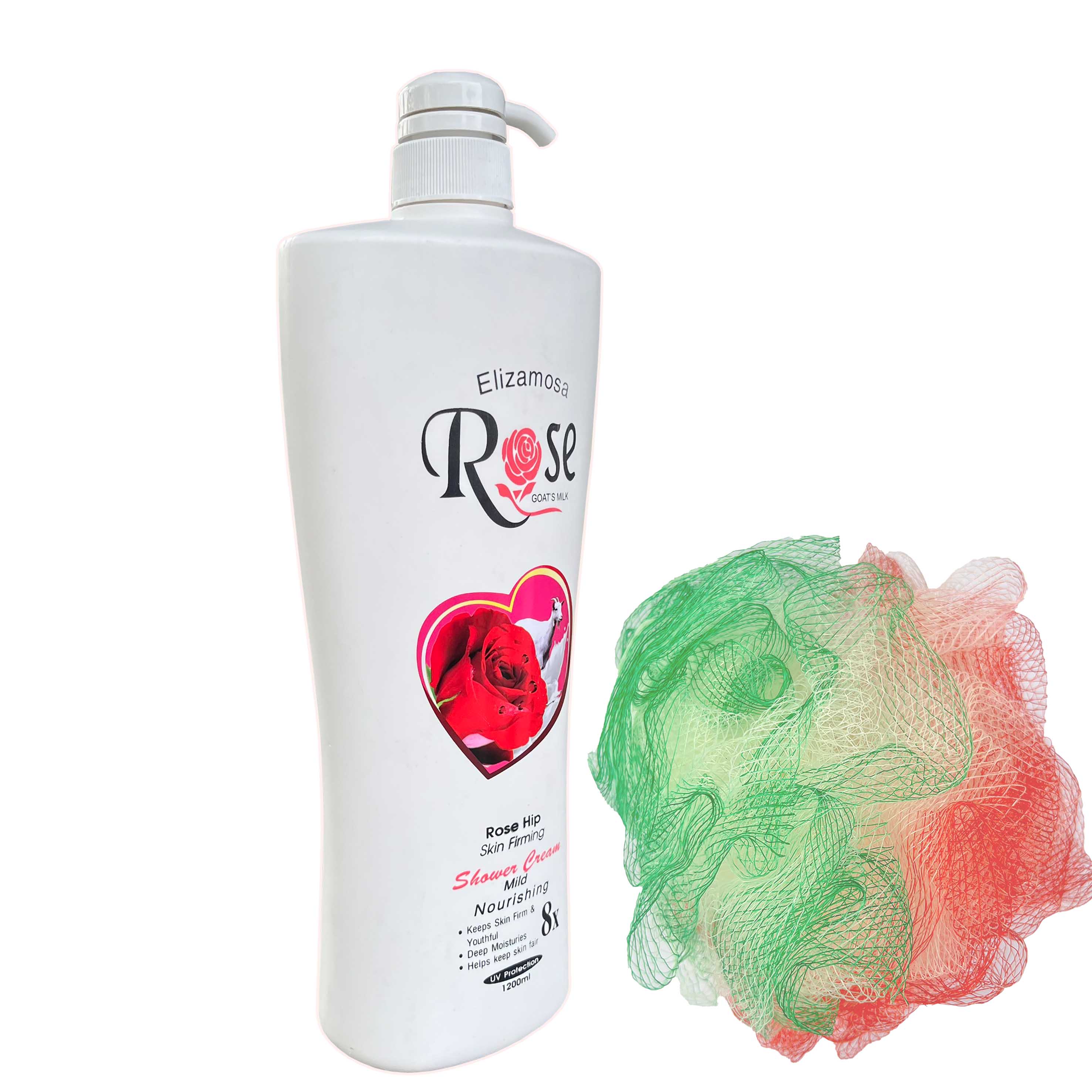 Sữa Tắm Dê Rose 1200ml | Sữa Tắm Trắng Da