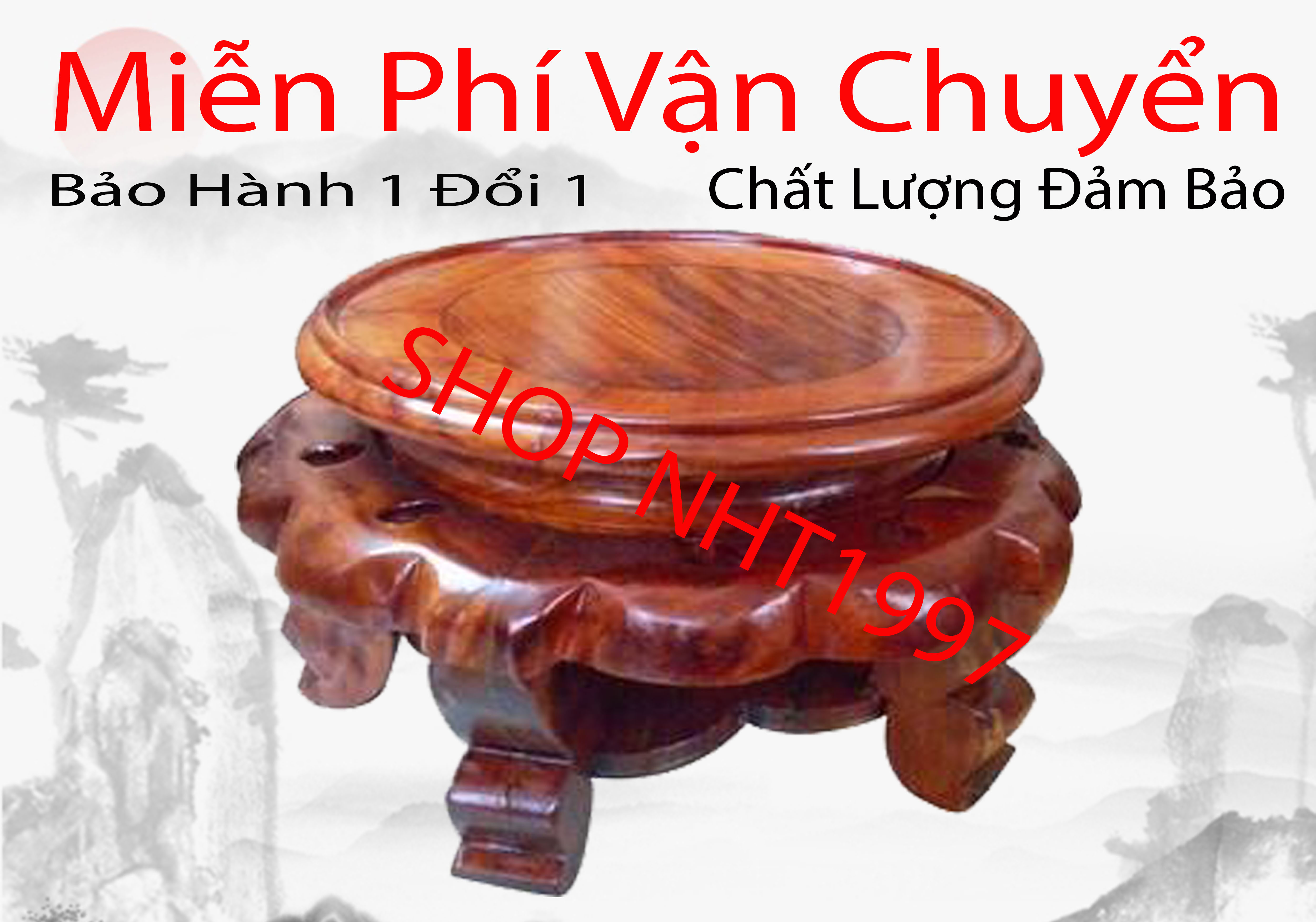 Đế kê bát hương kỷ váy gỗ Hương Đôn váy gỗ cao 15cm