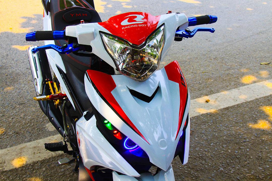 Tem Trùm Exciter 135 Trắng Đỏ