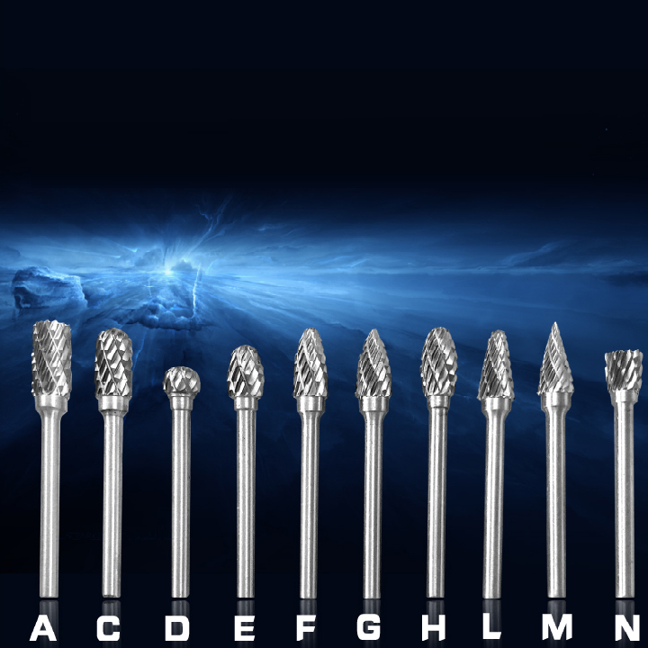 BỘ 10 MŨI KHOAN MÀI KHẮC LŨA HỢP KIM - MỦI PHAY DOA LỖ LÀM GỖ LŨA CÂY CẢNH BONSAI