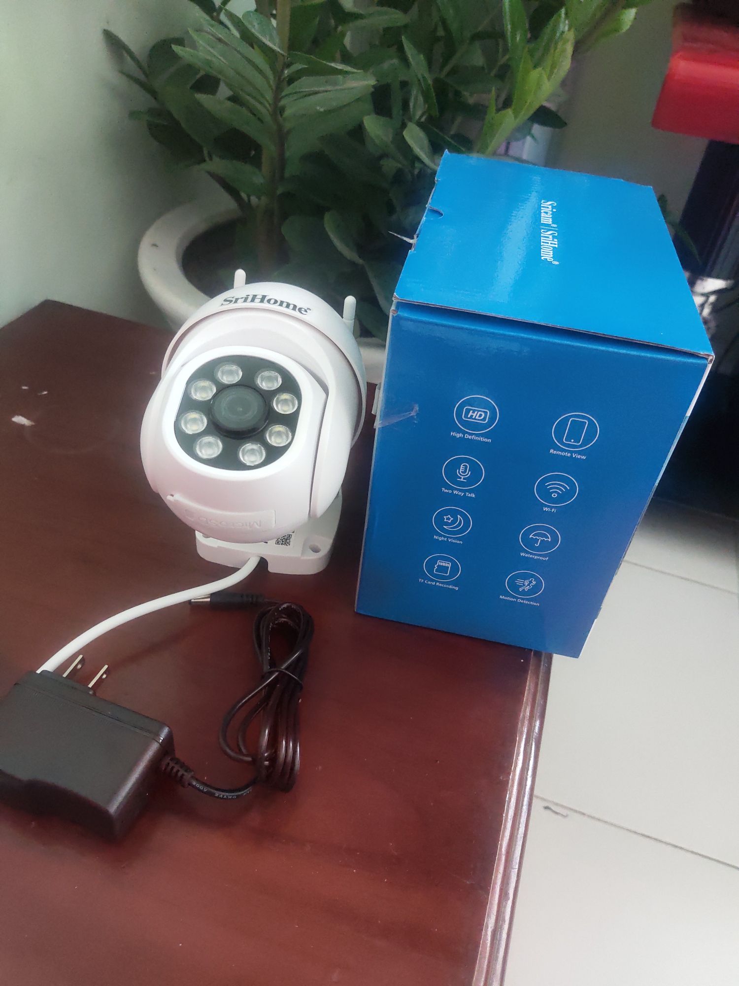 [HCM]Camera ngoài trời Srihome SP028 xoay 360 độ