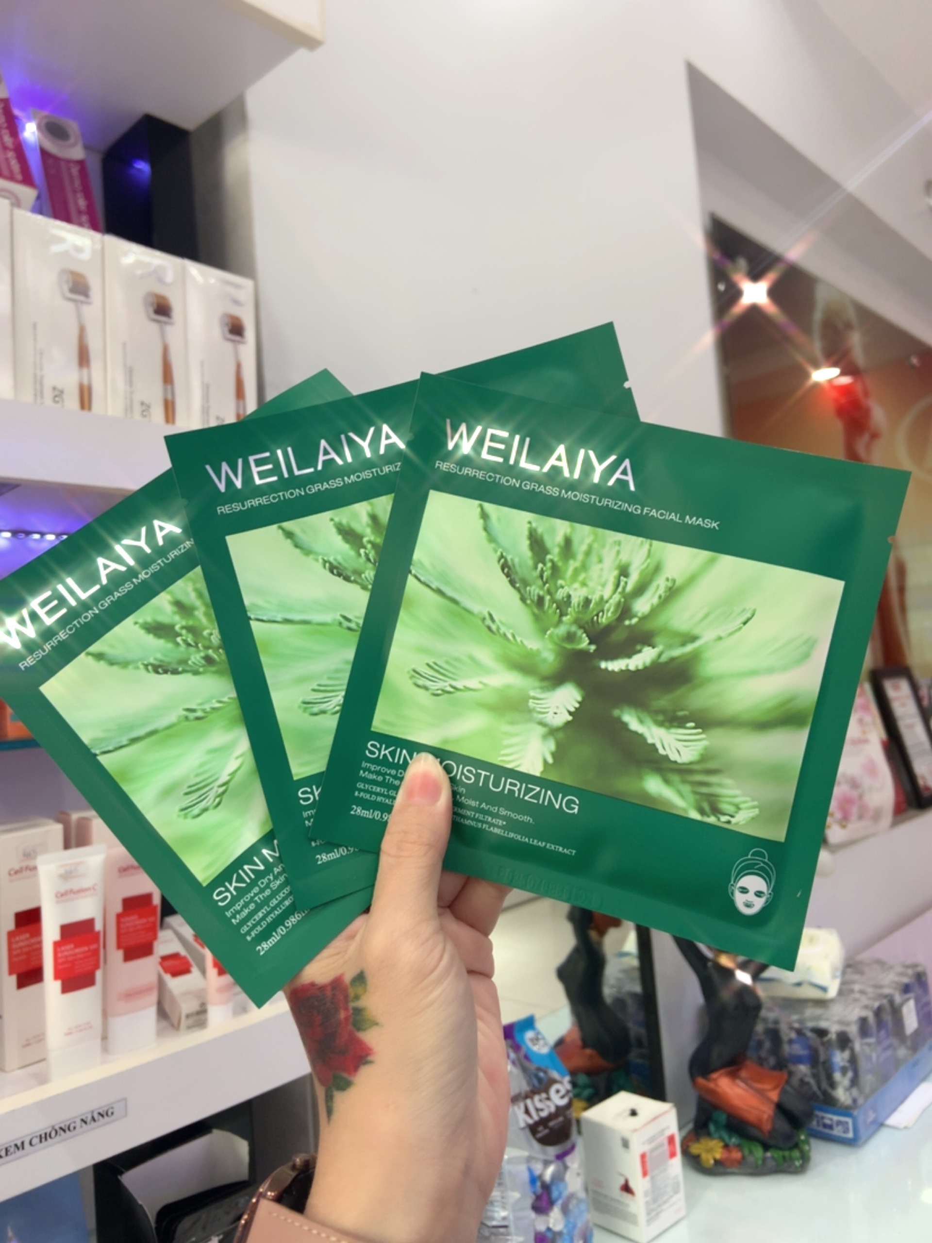Mặt Nạ Dưỡng Ẩm và Trắng Da Weilaiya - Aidep