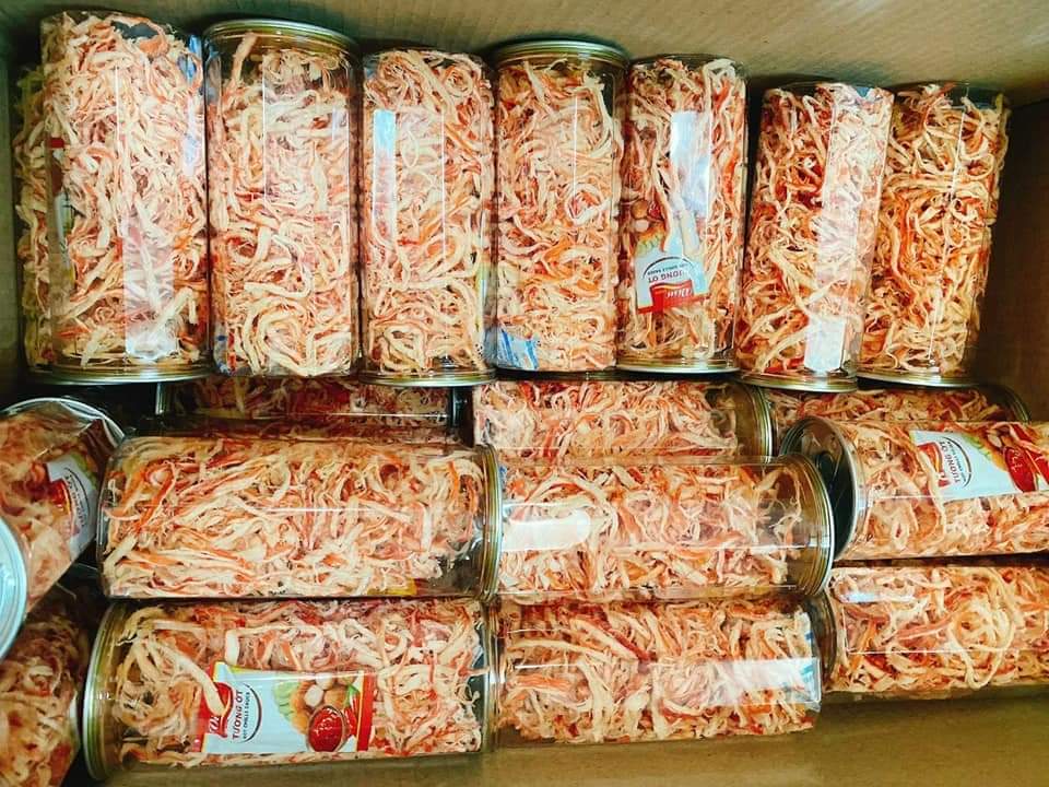 MỰC HẤP NƯƠC DỪA XÉ SỢI- 300gr