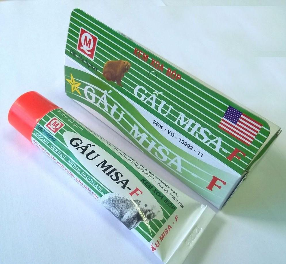 Kem xoa bóp giảm đau gấu Misa