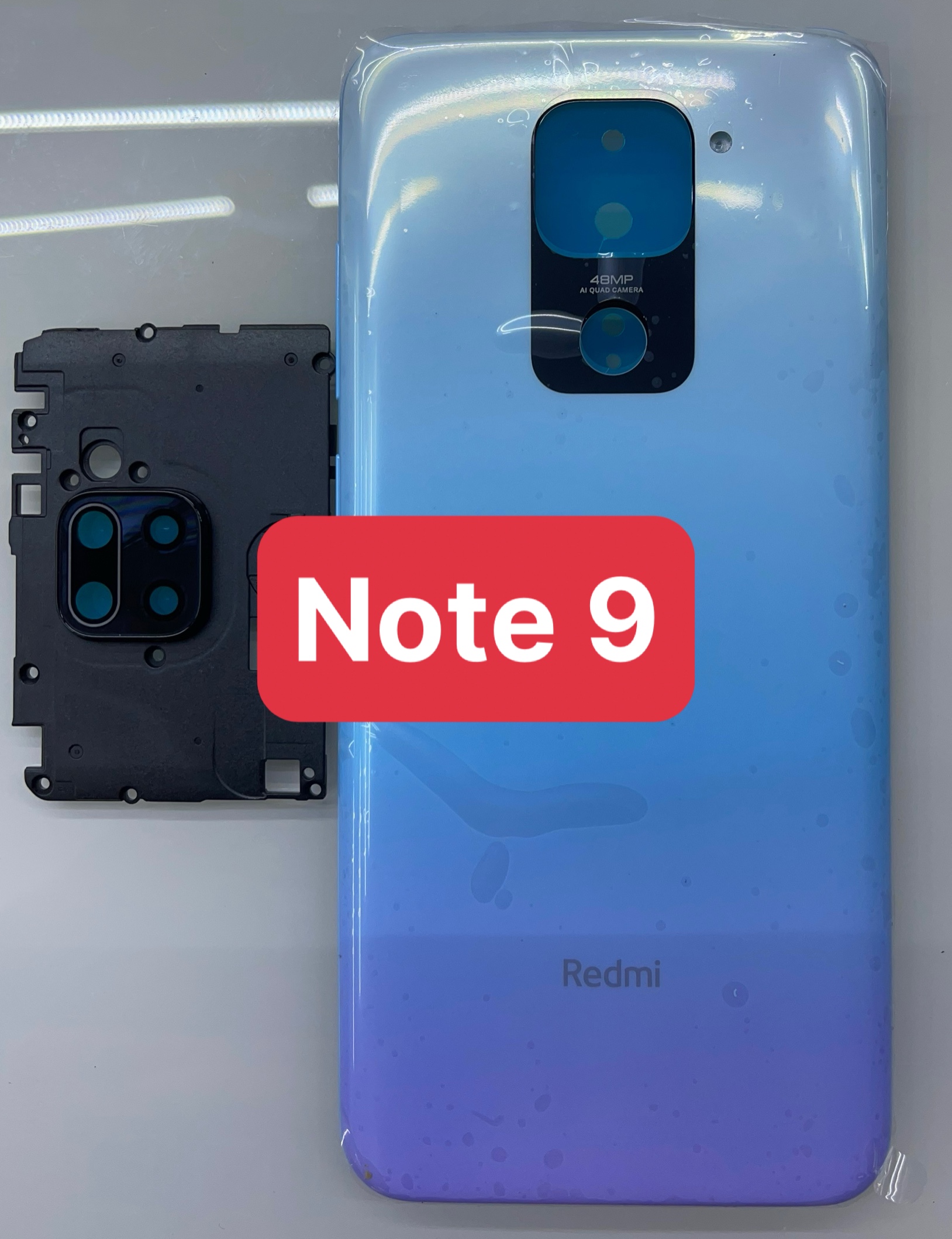 Lưng vỏ+khay sim+kính camera+phím điện thoại xiaomi redmi note 9